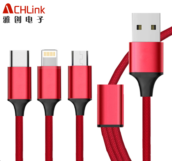 越南/國(guó)內(nèi)工廠(chǎng)一拖三type c 安卓蘋(píng)果lighting 充電線(xiàn)多頭手機(jī)充電數(shù)據(jù)線(xiàn)廠(chǎng)家